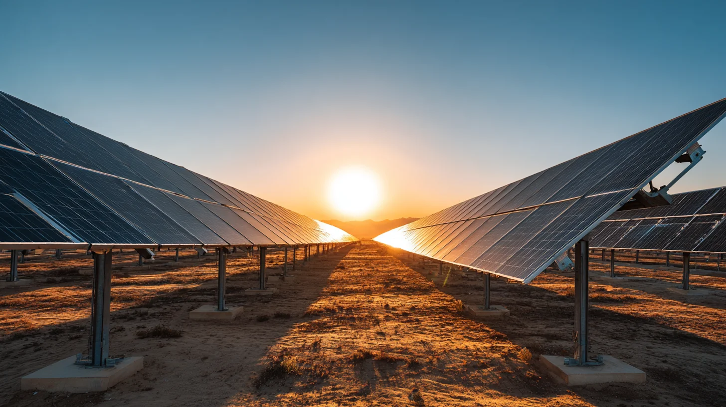 Vista panorâmica da usina solar Tera Energia